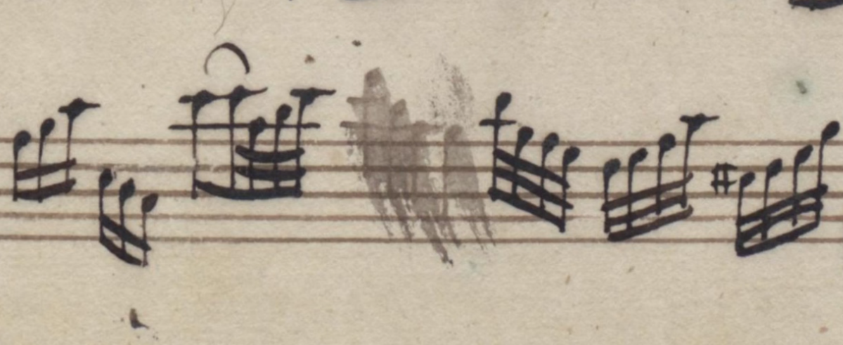smeared notes